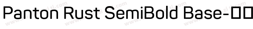 Panton Rust SemiBold Base字体转换